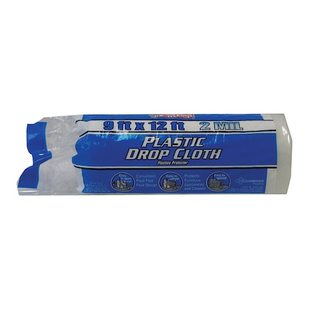 Film-Gard Film-Gard 9 ft. W X 12 ft. L X 2 mil Plastic Drop Cloth 1 pk 626236